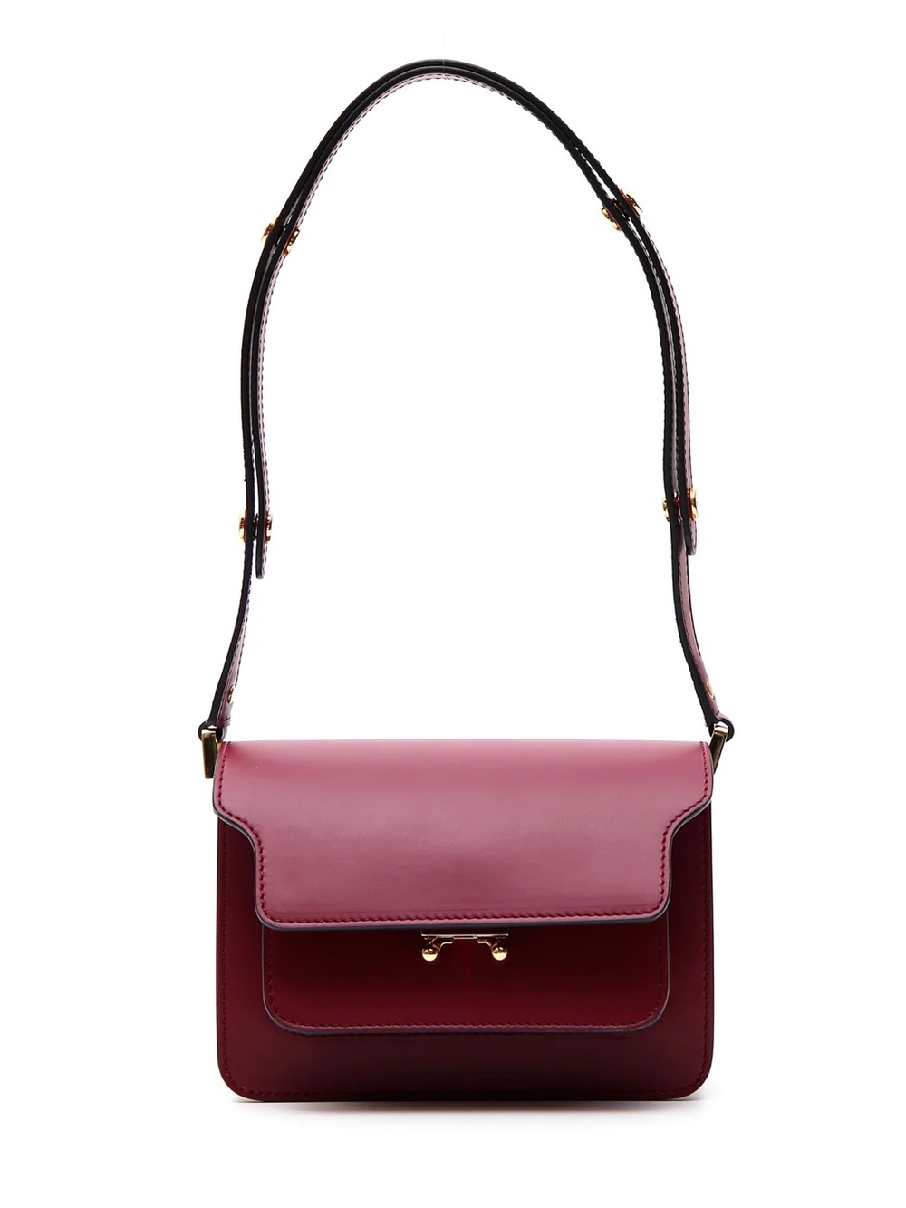 Marni mini Trunk Shoulder bag in Burgundy